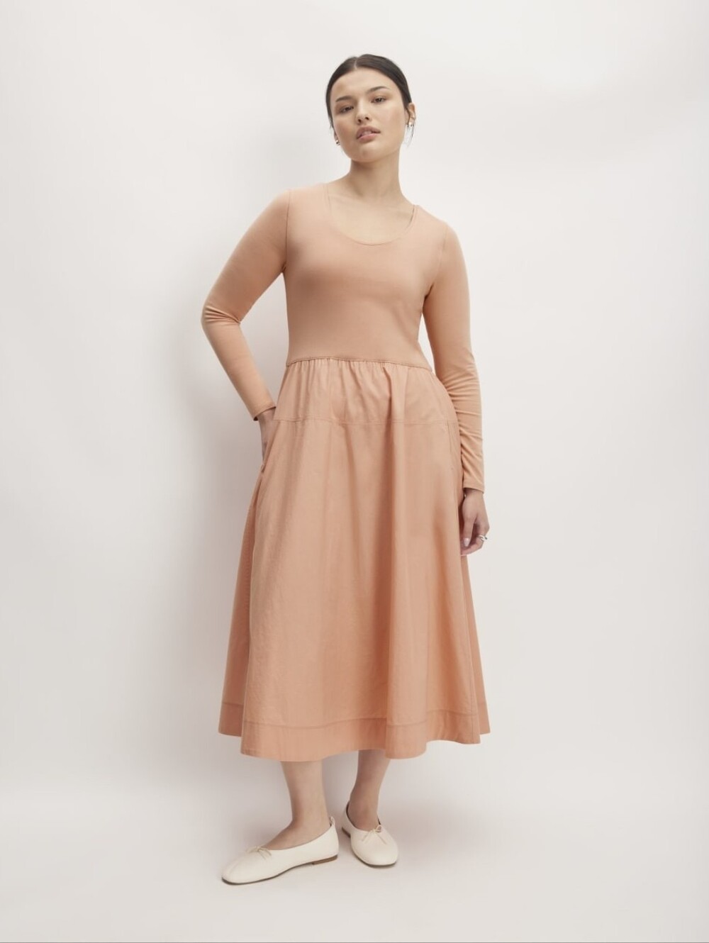 Everlane The Long-Sleeve Riviera Dress